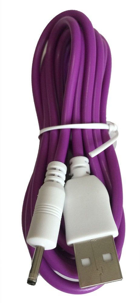 Cord for NABI 2 II NABI2-NV7A NABI2-NVA, Bright Color Purple 6.5 ft Long Charger USB-DC-PU
