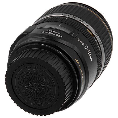 Fotodiox Designer (Black) Lens Rear Cap Compatible with Canon EOS EF and EF-S Lenses