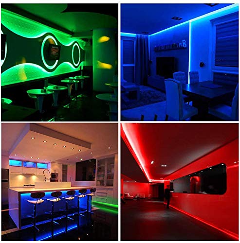 [AUSTRALIA] - Daufri Led Strip Lights TIK Tok Lights 32.8FT/10M 300Leds SMD 5050 RGB Waterproof Color Changing with 44Keys IR Remote Controller and 12V Power Supply for Bedroom Kitchen Home and Party 
