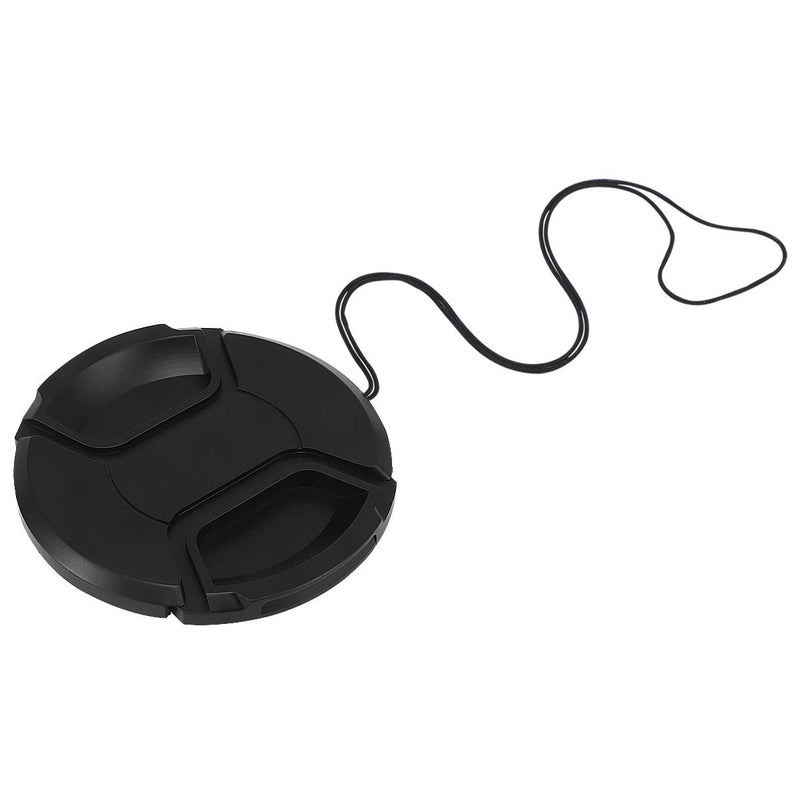Haoge 86mm Center Pinch Snap On Front Lens Cap Cover with Cap Keeper for Canon Nikon Sony Fujifilm Sigma Tamron and Other 86mm Filter Thread Lens