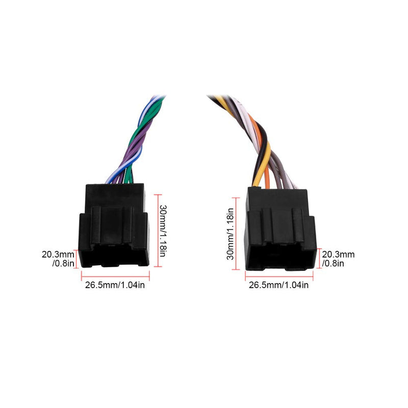 Car Radio Stereo Wire Harness with Antenna Adapter Plug Compatible with Some GM Chevy Express Savana Buick Acadia GM Pontiac Saturn