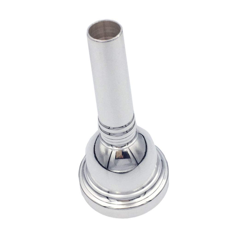 Pakala66 Trombone Mouthpiece 12C，Baritone and Euphonium Mouthpiece，Silver Plated 12C Silver