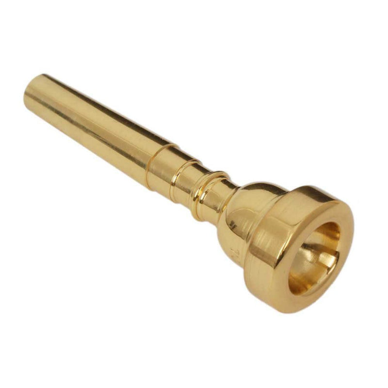 CO-RODE Gold Plated Metal Trumpet Mouthpiece,7C Golden (Musical Instruments Accessories)