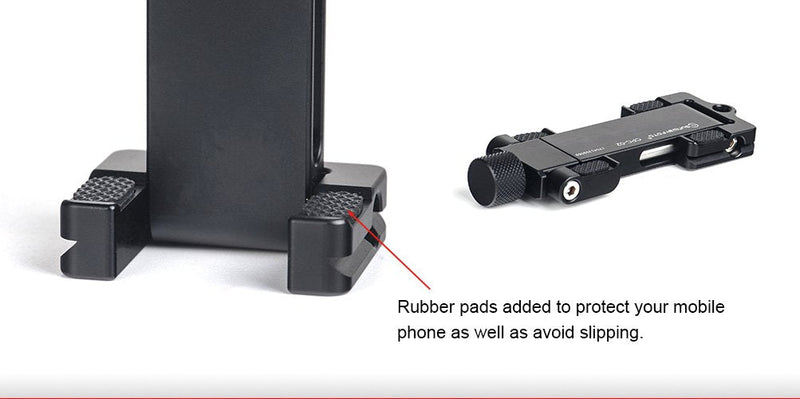 Sunwayfoto CPC-02 Phone Clamp Tripod Stand Smartphone Clamp Adapter Mount Aluminium Arca Swiss