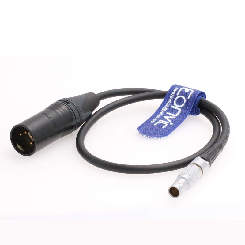 Eonvic 4 pin XLR to 2 pin Power Cable for Teradek Bolt