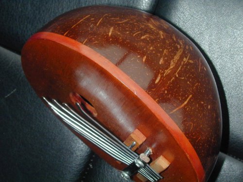 Coconut Gourd Kalimba Thumb Piano 7 Tuneable Note