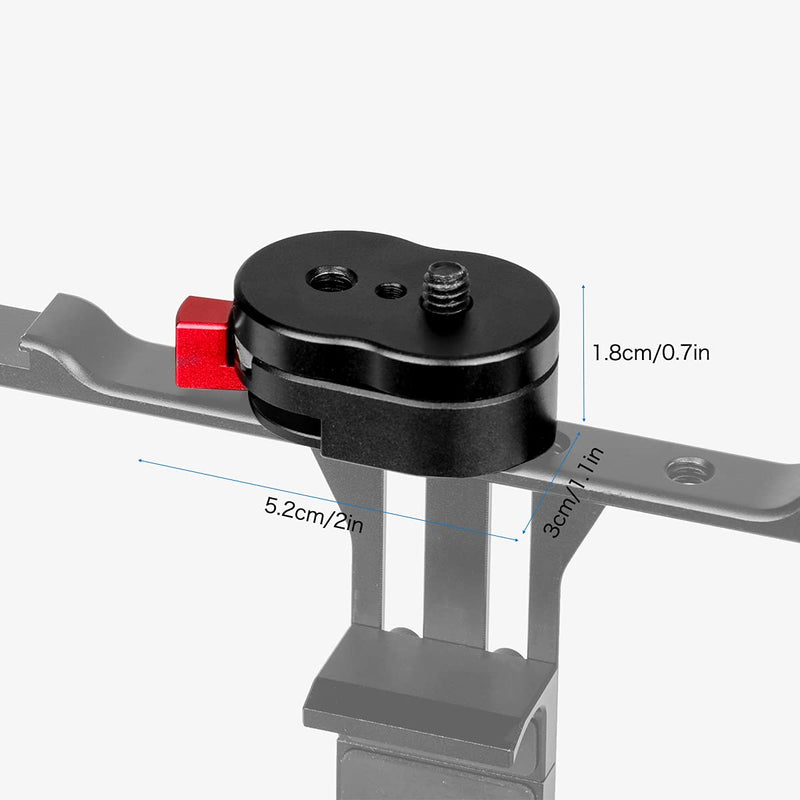 Koolehaoda Mini Quick Release Plate System with 1/4" Screw for Camera Tripod, Gimbal, Monopods,Video Monitors, Magic Arm, Flash Bracket, Stabilizer 1/4 Mini QR