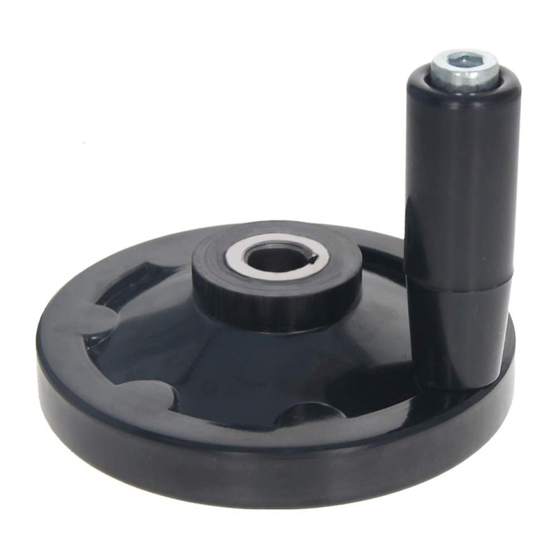 Aicosineg Round Handwheel for Lathe Milling MachineRipple Hand Wheel with Revolving Handle 12mm x 100mm1PCS 12mm x 100mm