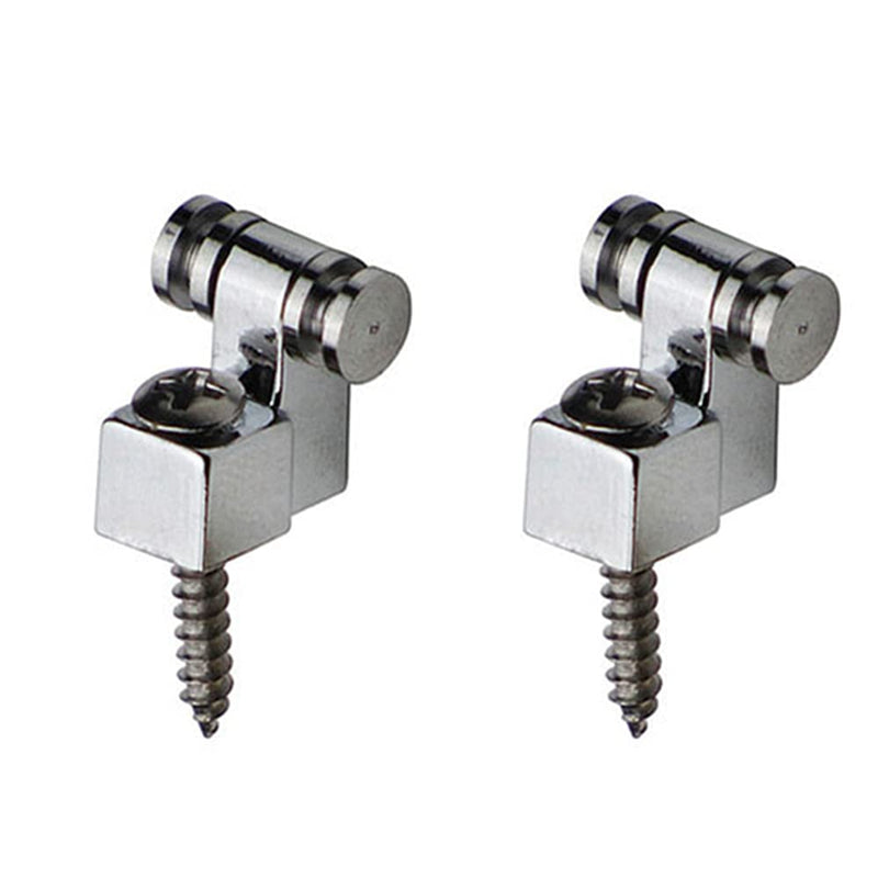 6 Pieces Vintage Guitar Roller String Trees Retainer Guides Guitar Parts for Electric Guitar, Chrome