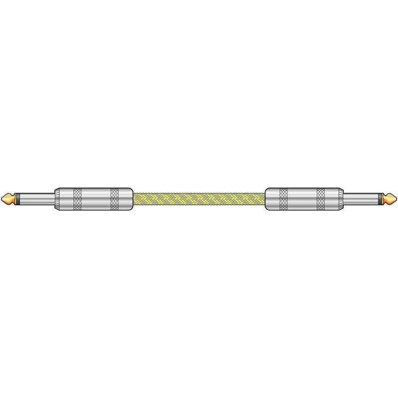 Chord | Premium Retro Guitar Lead | Grey & Gold 3.0m Grey | Gold 3.0m