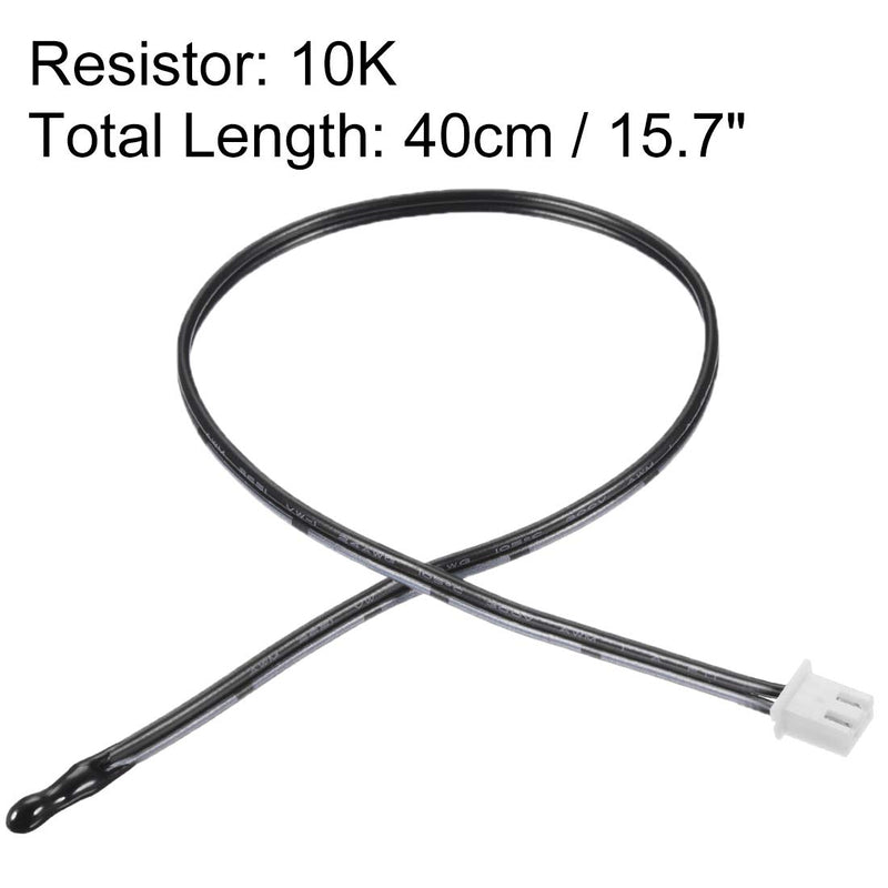 uxcell 2 Pcs 10K NTC Thermistor Probe 15.7 Inch Epoxy Sensitive Temperature Temp Sensor for Air Conditioner