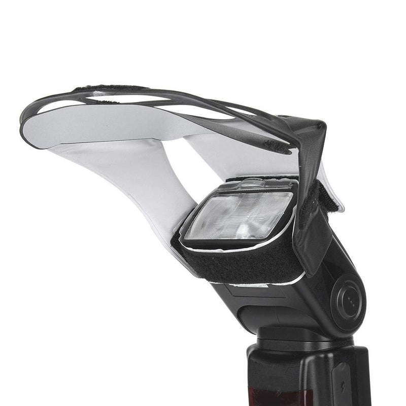 Pomya Flash Diffuser Reflector Kit,Universal SLR Camera Top Flash Light Lamp Reflector Board Set for SLR Camera Top Flash Light (Silver, White,Golden)