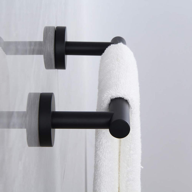 kimzcn 9-Inch Matte Black Hand Towel Bar SUS 304 Stainless Steel Towel Rack Holder for Bathroom Wall Mount
