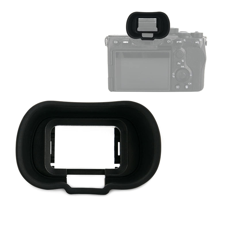 Soft Silicon Camera Viewfinder Eyecup Eye Cup Eyepiece Replacement for Sony Alpha A7 IV A7M4 A7IV Alpha 1 A1 ILCE-1 & Alpha 7S III A7SIII A7S3 ILCE-7SM3 EVF Eyeshade Protector Replaces Sony FDA-EP19 for A1 & A7S III & A7 IV