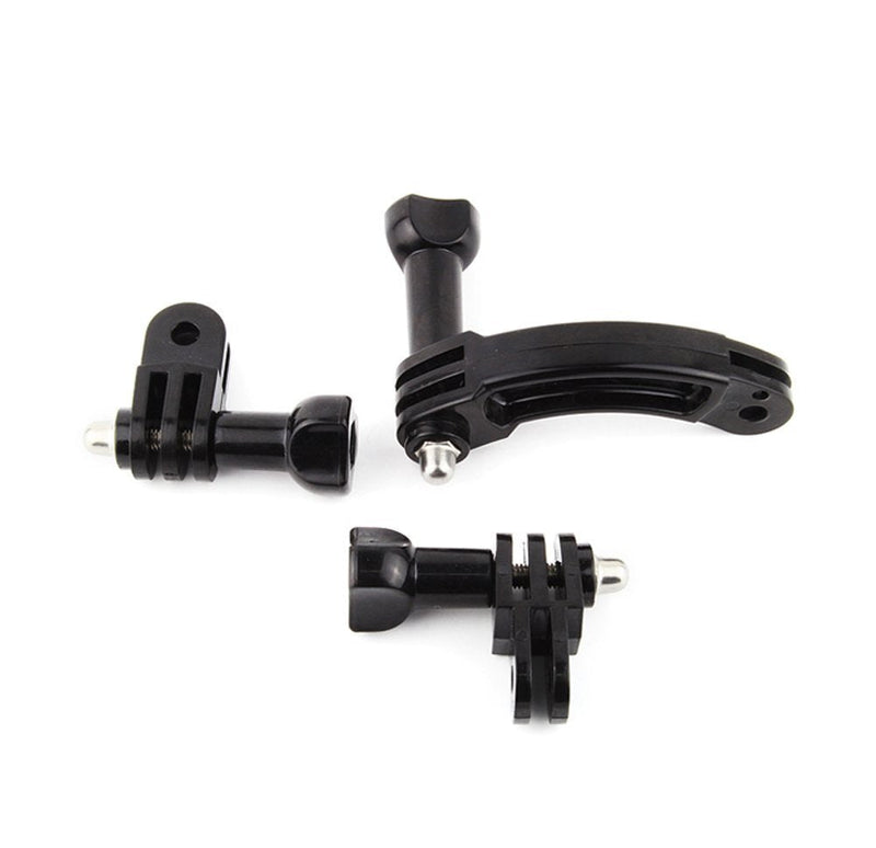 SOONSUN Curved Extension Arm Mount + 90 Degree Rotary Connector Chain for GoPro Hero 9, 8, 7, 6, 5, Session, 4, 3+, 3, 2, 1 Cameras