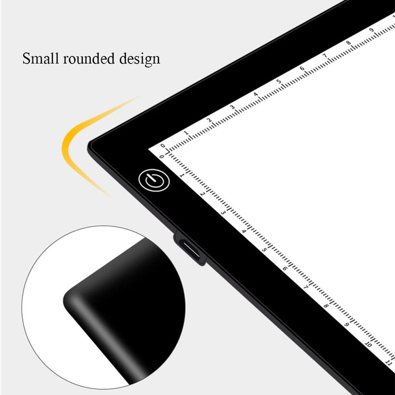 Sunxin A4 Portable LED Light Box Trace,USB Power LED Copy Board Light Box, Suitable for Artists Designing, Animation, Sketching, Painting