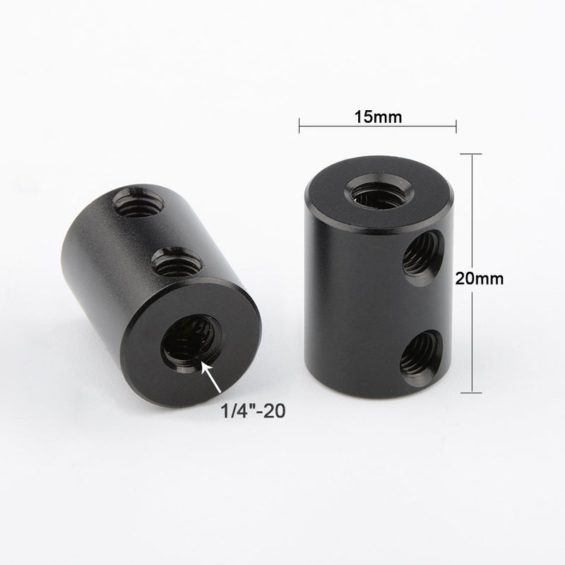 CAMVATE 15mm Micro Rod 20mm Long (2 Pieses)