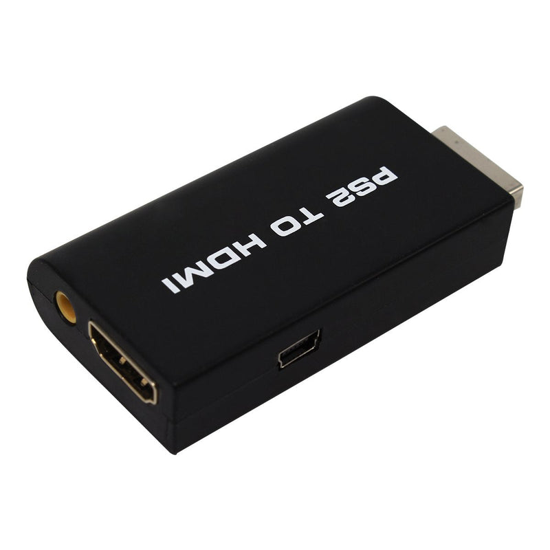 HDSUNWSTD PS2 to HDMI 480i/480p/576i Audio Video Converter Adapter with 3.5mm Audio Output Supports All PS2 Display Modes for HDTV HDMI Monitor