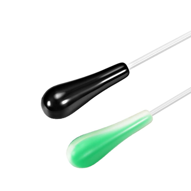 uxcell Music Conductor Baton Orchestra Baton 39cm/15.35inch Length Black Green Resin Handle Music Conducting Baton 2pcs