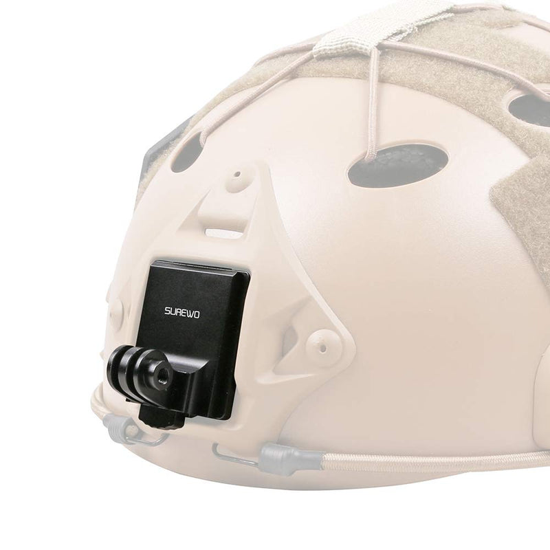 [AUSTRALIA] - SUREWO Aluminum NVG Mount Compatible with GoPro Hero 10/9/8/7/6/5 Black, Tactical Helmet NVG Mount Compatible with DJI Osmo Action 2,Insta360 ONE R/AKASO/Crosstour and Most Action Cameras 