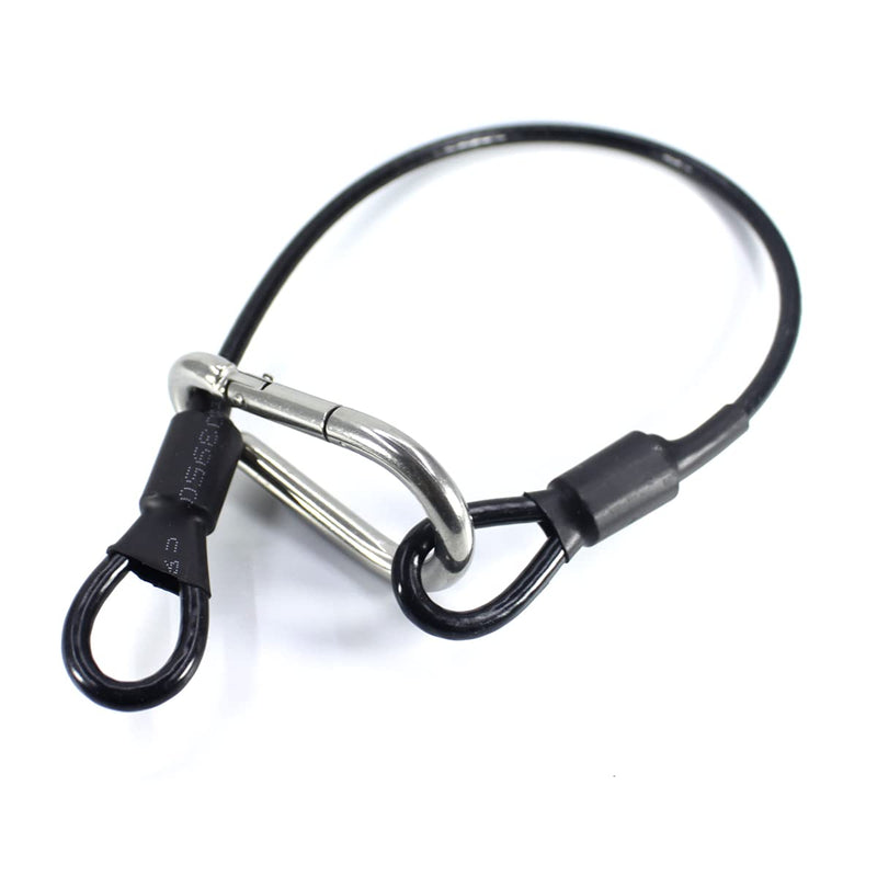 Waist Tape Holder Lanyard for Gaffers Tape Steel Carabiner Clip Hanging Rope for Photography Film Stage Television Production Carrying Tool (Black) Black