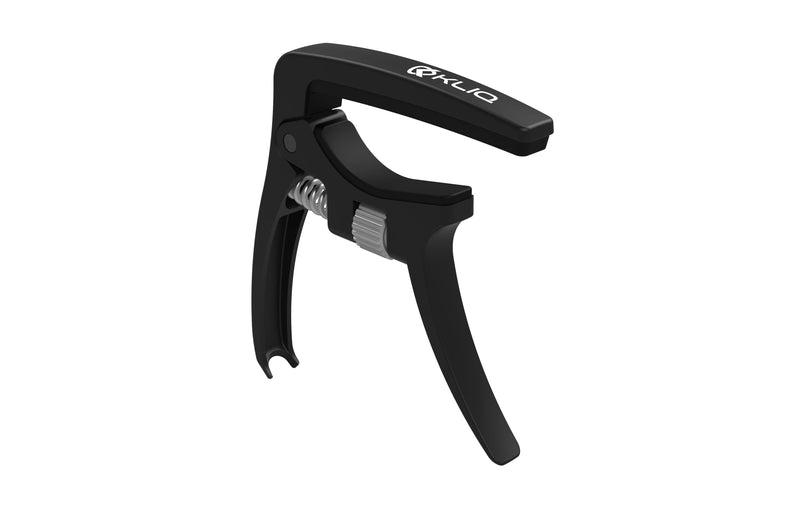 [AUSTRALIA] - KLIQ K-PO Guitar Capo for 6 String Acoustic and Electric Guitars - Spring Loaded Trigger Style (Black Adjustable) Black Adjustable 