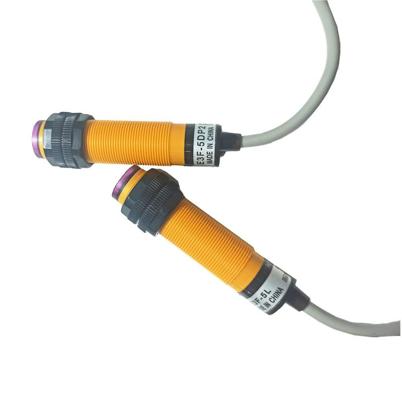 ATO 1 Pairs M18 Infrared Through-Beam Photoelectric Switch Sensor, Round Type DC 6-36V M18 NPN NC
