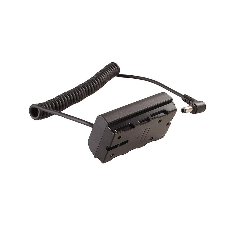 Fotga NP-F Dummy Battery DC Coupler with Extendable DC 5.52.5mm Cable for NP-F970 NP-F960 NP-F770/F750/F550 to Power Video LED Light Camera Monitor YN300 II YN-600 W260 5080LED 5010LED 5012LED 5010A Dummy Battery+Spring Cable
