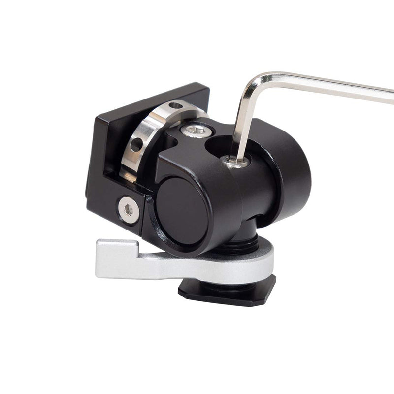 Nitze Low Profile Monitor Holder Mount with QR Lock Cold Shoe to 1/4”-20 Screw-N54-F1 N54-F1