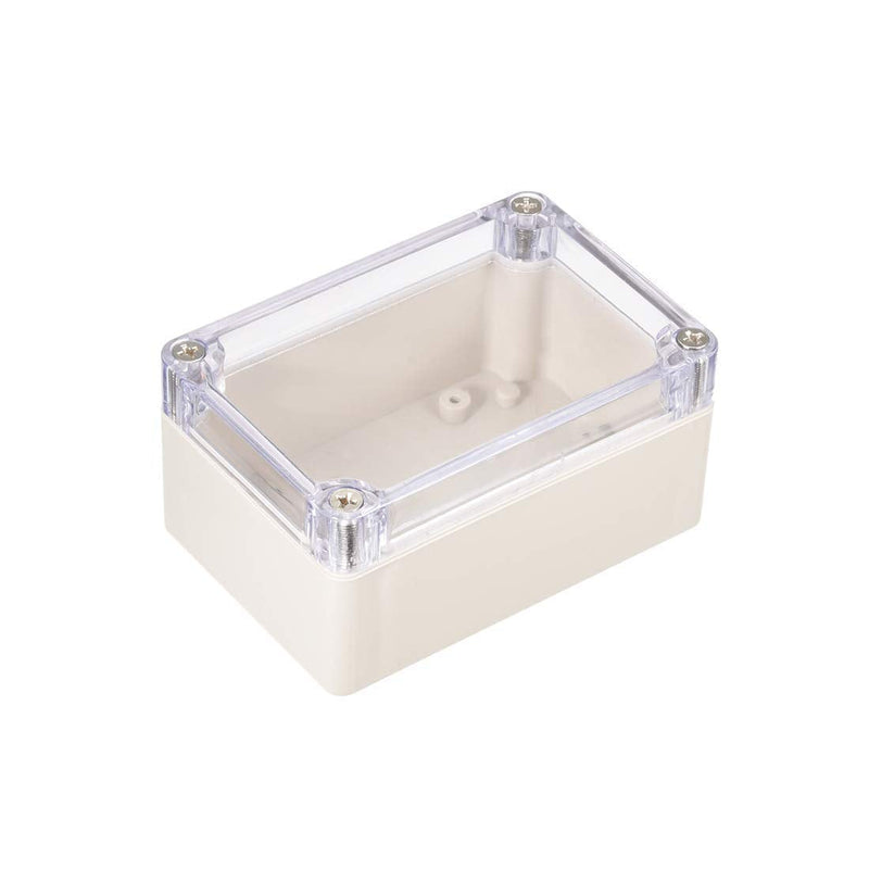 YXQ 3.9 x 2.7 x 2 inch Junction Box Transparent Cover, 3Pcs Waterproof ABS Enclosure Project Case 3.9 x 2.7 x 2 inches-3Pcs