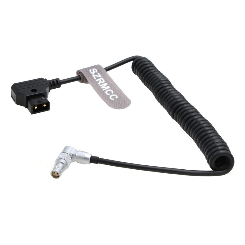 SZRMCC Komodo 2 Pin Female to D-tap Coiled Power Cable for RED Komodo Camera