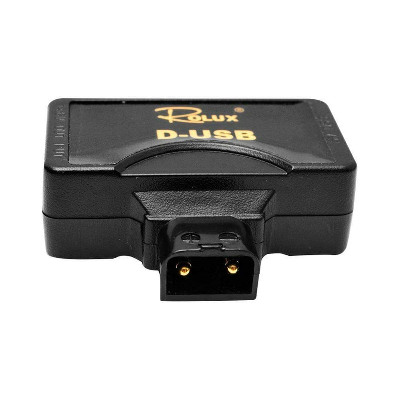 Rolux D-Tap P-Tap to USB Adapter Connector 5V Converter for Anton/Sony V-Mount Camera Battery