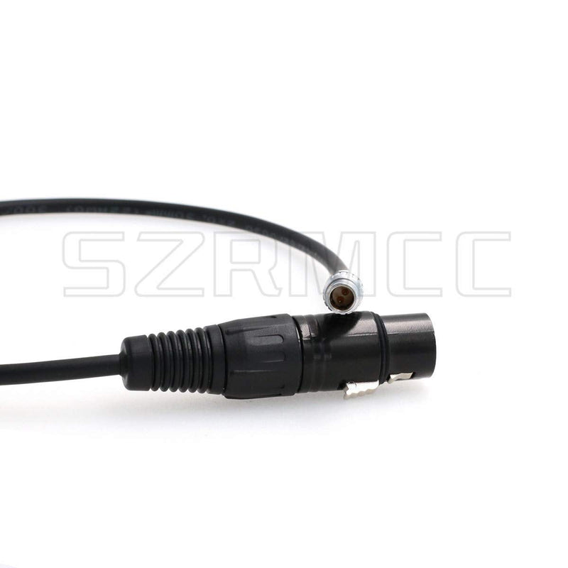 SZRMCC 2 Pin Male to XLR 4 Pin Female Power Cable for ARRI Alexa Camera kit 12V to Practilite 602 Camera Monitor (Straight Cable) Straight Cable