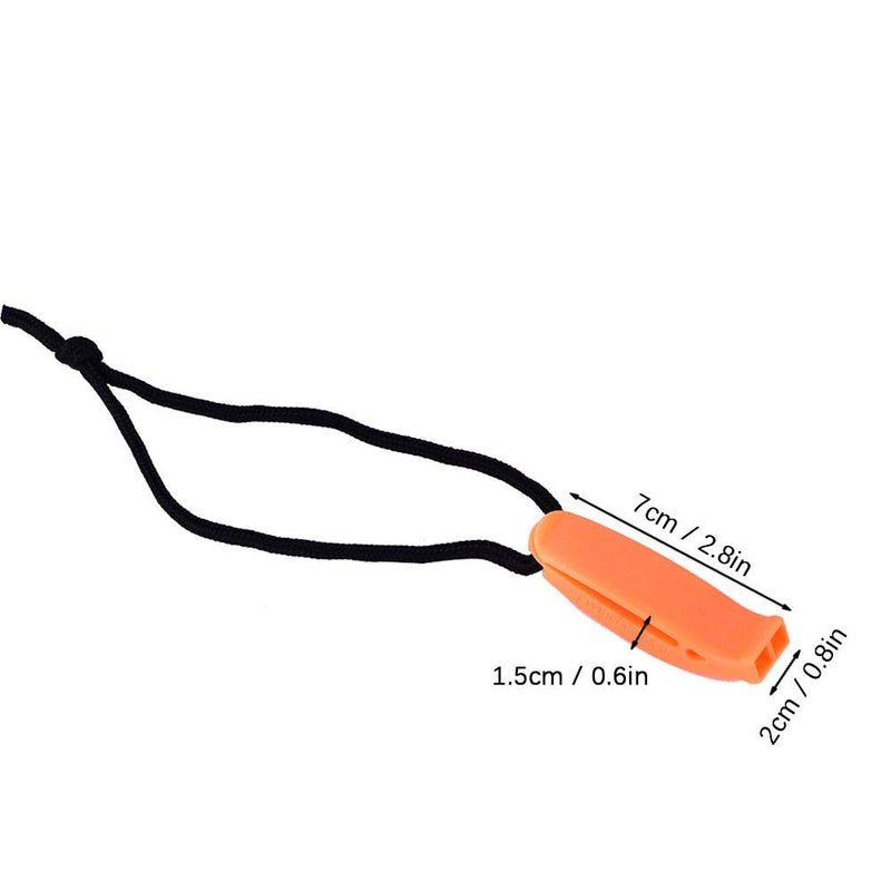 Keenso Whistle, 3Colors Loud Safety Emergency Rescue Whistle for Diving Hiking Camping orange