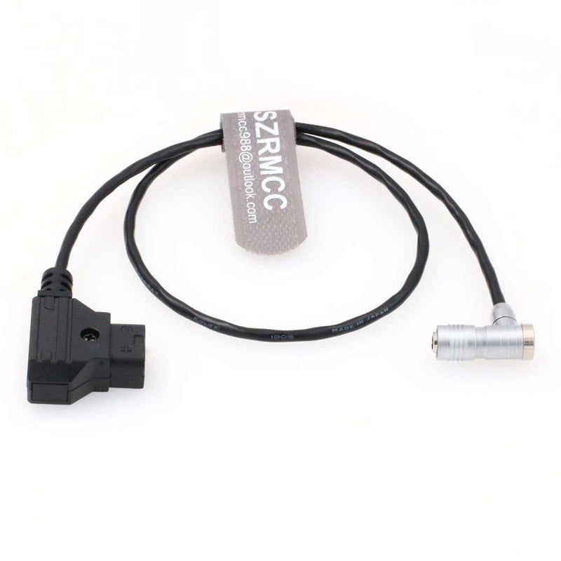 SZRMCC D-tap to XS6 4 Pin Female Plug Power Cable for IKAN Portkeys BM5 BM7 HH7 HS7T Monitor (Straight Cable, Right Angle) Straight Cable