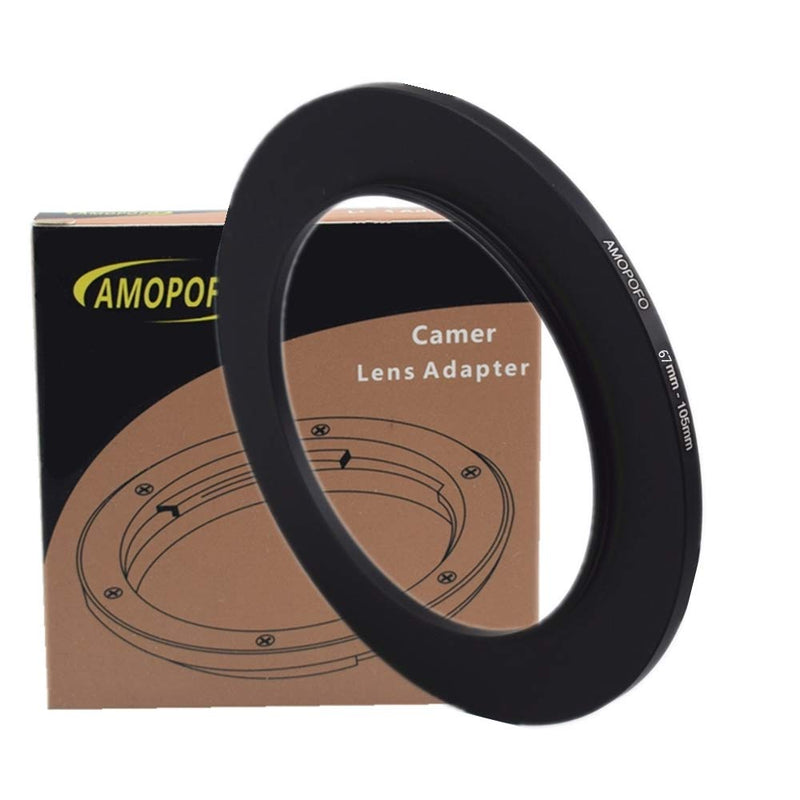 67mm to 105mm Camera Filters Ring Compatible All 67mm Camera Lenses or 105mm UV CPL Filter Accessory,67-105mm Camera Step Up Ring 67 to 105mm Step Up Ring Adapter