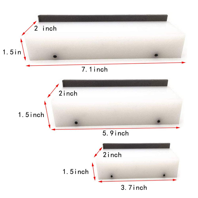 Jiayouy Guitar Fret File Edge Sanding Leveling File Luthier Tool White 45 Degree Fret Bevel - 3.7" x 1.5"