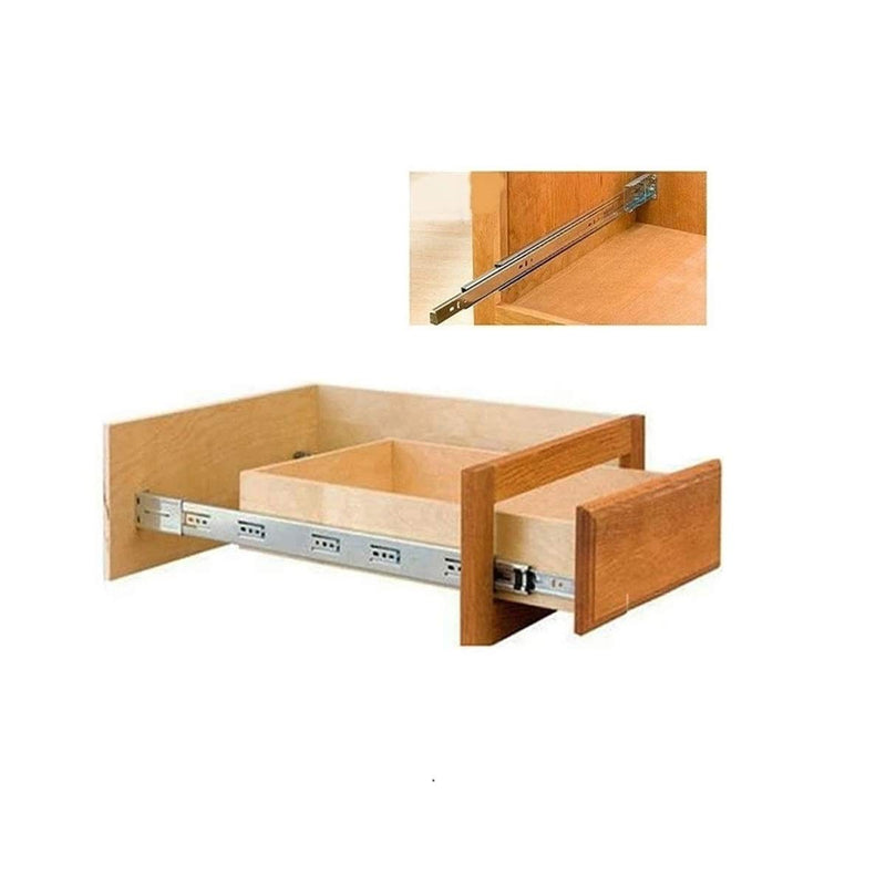 5 Pairs of Rear Mounting Brackets for Drawer Slides (Width 1.77 inch/45 mm) Includes Fastening Screws 5Pair Rear Brackets
