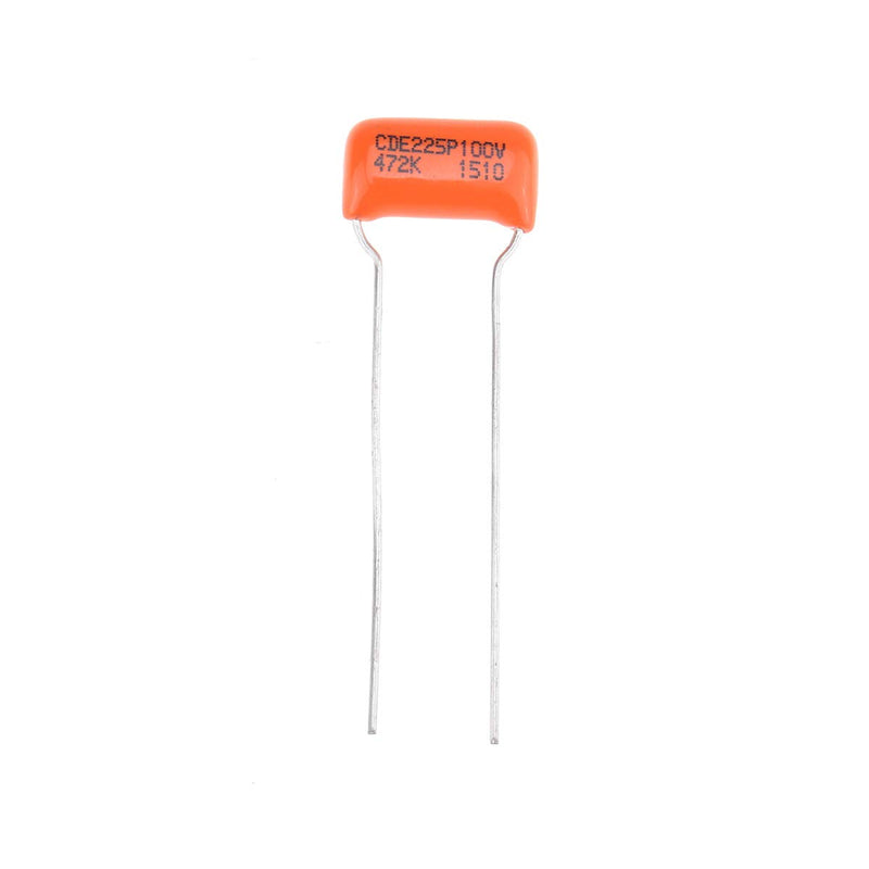 CDE Sprague Orange Drop Capacitors Tone Caps Polyester Film .0047uF 225P 472K 100V for Guitar or Bass (Set of 2) 100V 0.0047uF