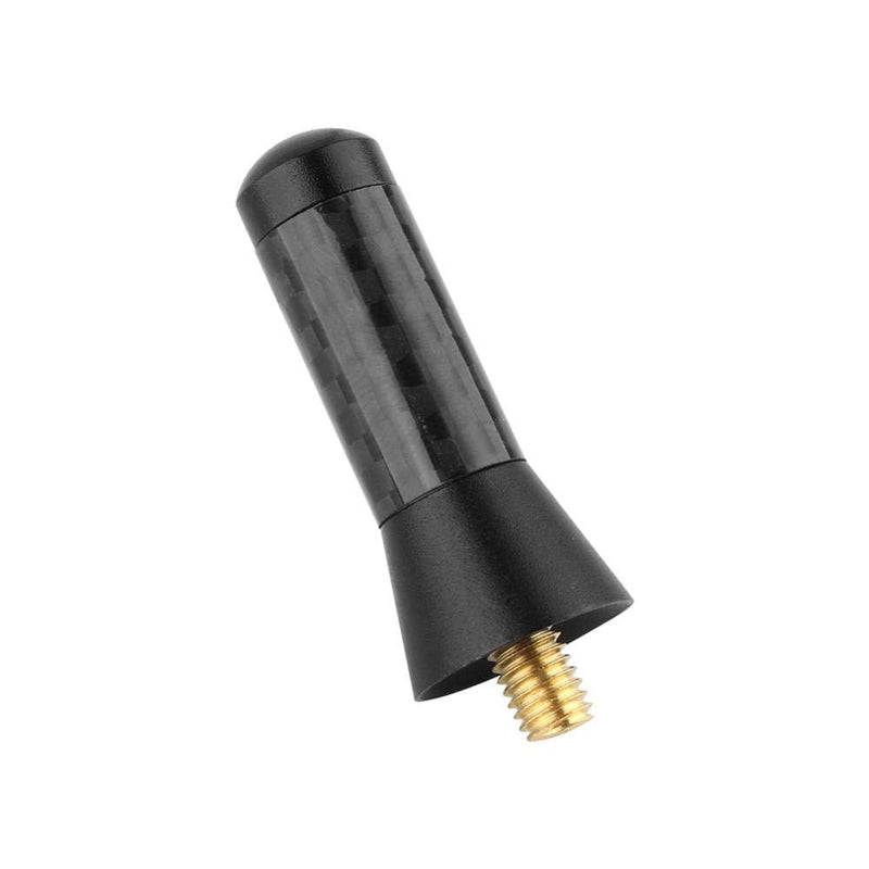 [AUSTRALIA] - Mini Car Short Antenna, 3.5cm Aerial Universal Car Stubby Antenna Carbon Fiber Shorty Antenna with Screw Aluminum 