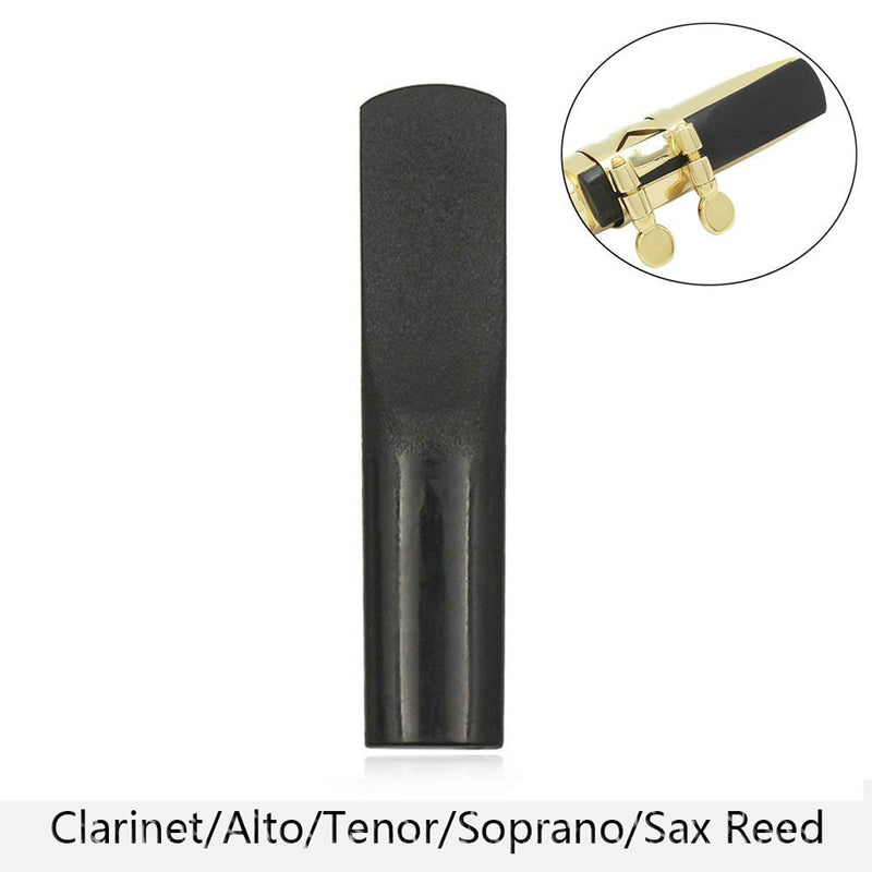 MUPOO Saxophone Reeds Black Resin Tenor Saxophone Reeds Durable, Pack of 1 (ALTO)