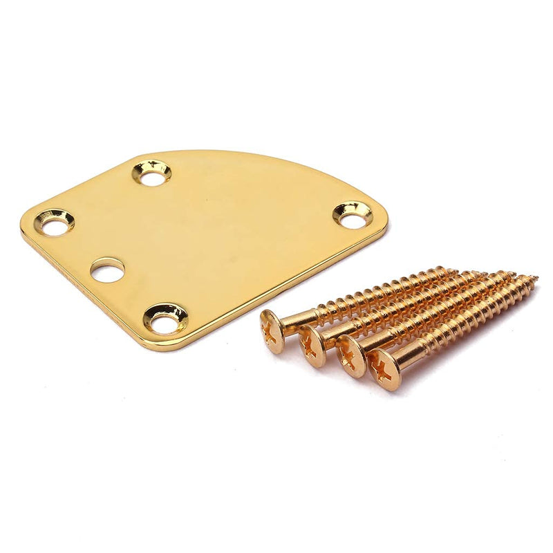 Alnicov Triangle 5 Holes Electric Guitar Neck Plate Guitar Neck Force Plate Connecting Plate for Electric Guitar Replacement