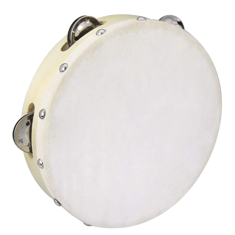 Clifton 8 inch Tambourine Drum Bell Single Row Tambourine Metal Jingles Percussion Toy Instrument Hand Tambourine