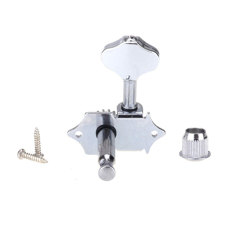 [AUSTRALIA] - Wilkinson 3R3L Vintage Open Guitar Tuners Machine Heads Tuning Pegs Keys Set for Acoustic Guitar, Butter Bean Button Chrome 
