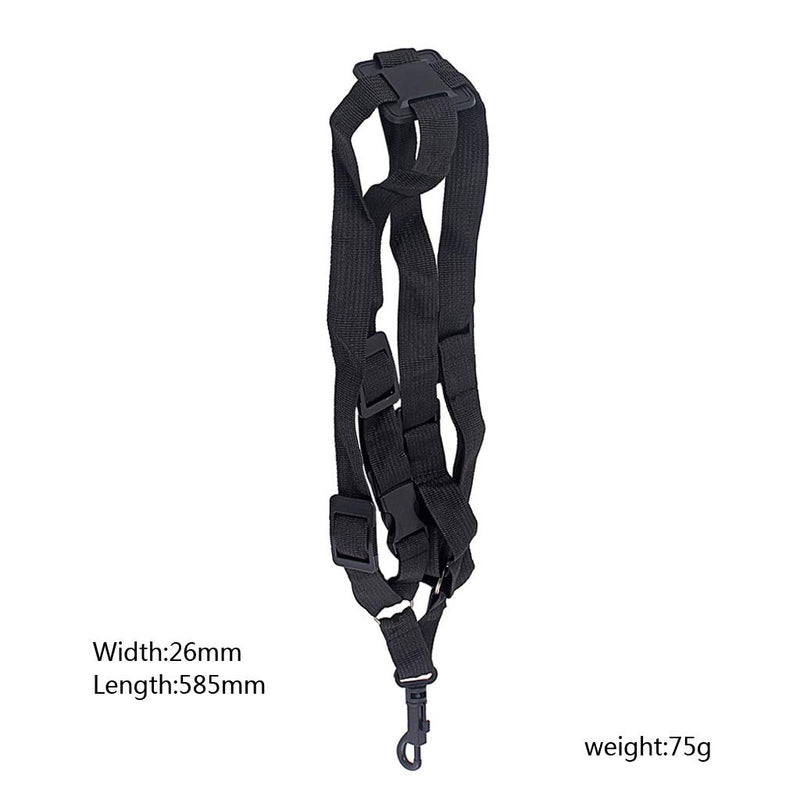 Alnicov Adjustable Saxophone Leather Shoulder Belt Sax Neck Strap Thicken Widen