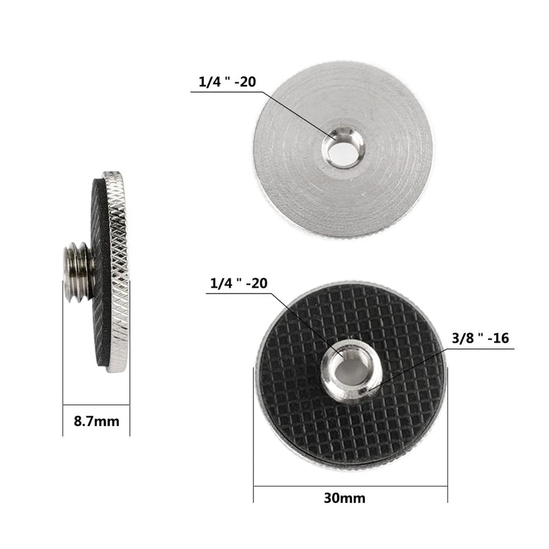 CAMVATE 1/4" Female to 3/8" Male Convert Adapter for Camera Tripod and QR Plate - 0895