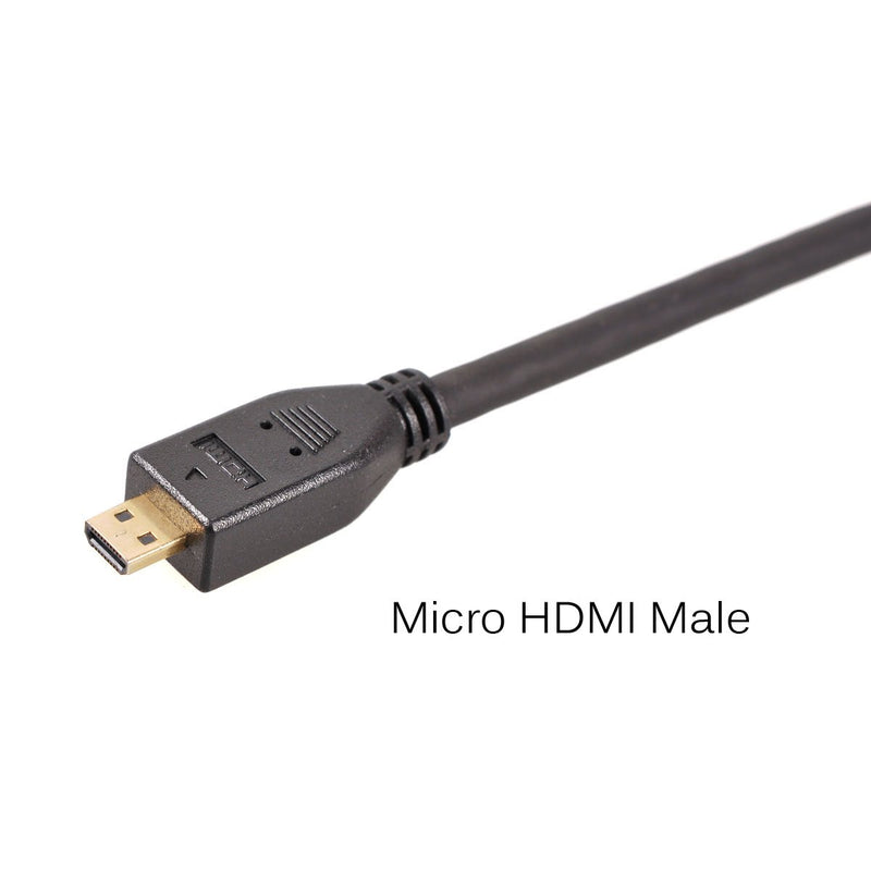 UCEC 11.81"/30cm Coiled Micro HDMI to Mini HDMI Cable for Atomos Ninja Star Tablets Cameras Micro to Mini