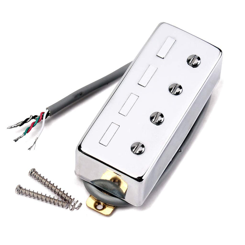 Alnicov 4 String Bass Guitar Magnetic Pickup Replacement,Chrome