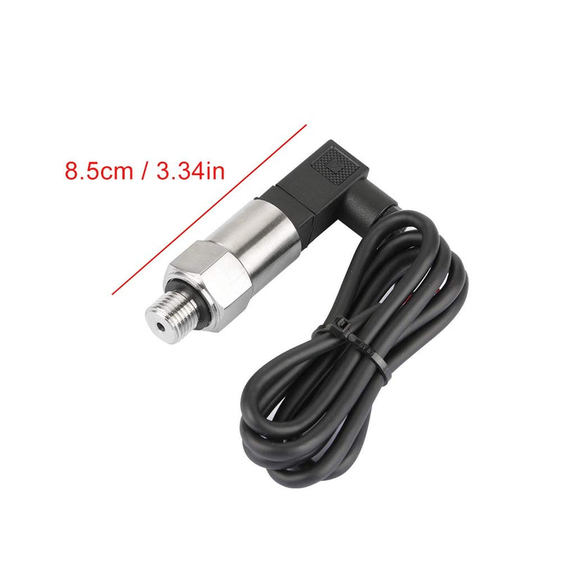 Pressure Transducer, Water Pressure Transducer 4-20mA Output G1/4" Silicon Pressure Transmitter Transducer for Water Gas Oil(0-0.2MPA) 0--0.2MPA
