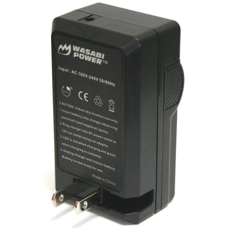 Wasabi Power Battery (2-Pack) and Charger for Panasonic VW-VBT190